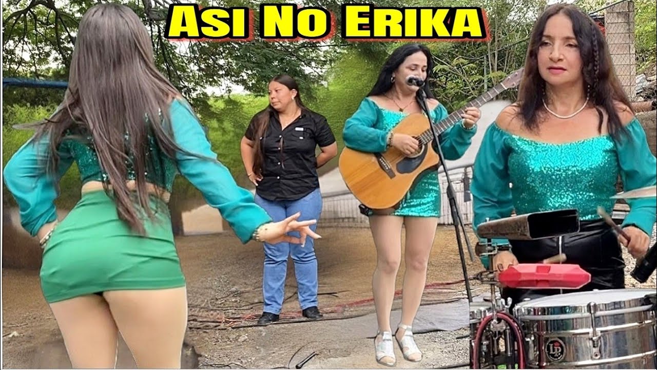 La Bella Erika Con Sus Movimientos Espectacular Bailarina Atardecer Tropical