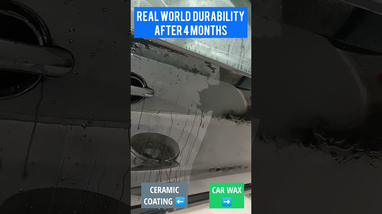 Real world durability test Coating vs WAX - 4 month update