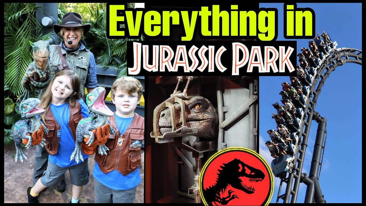 Jurassic Park Day at Islands of Adventure | Raptor Blue Reacts to Baby Beta & Charlie