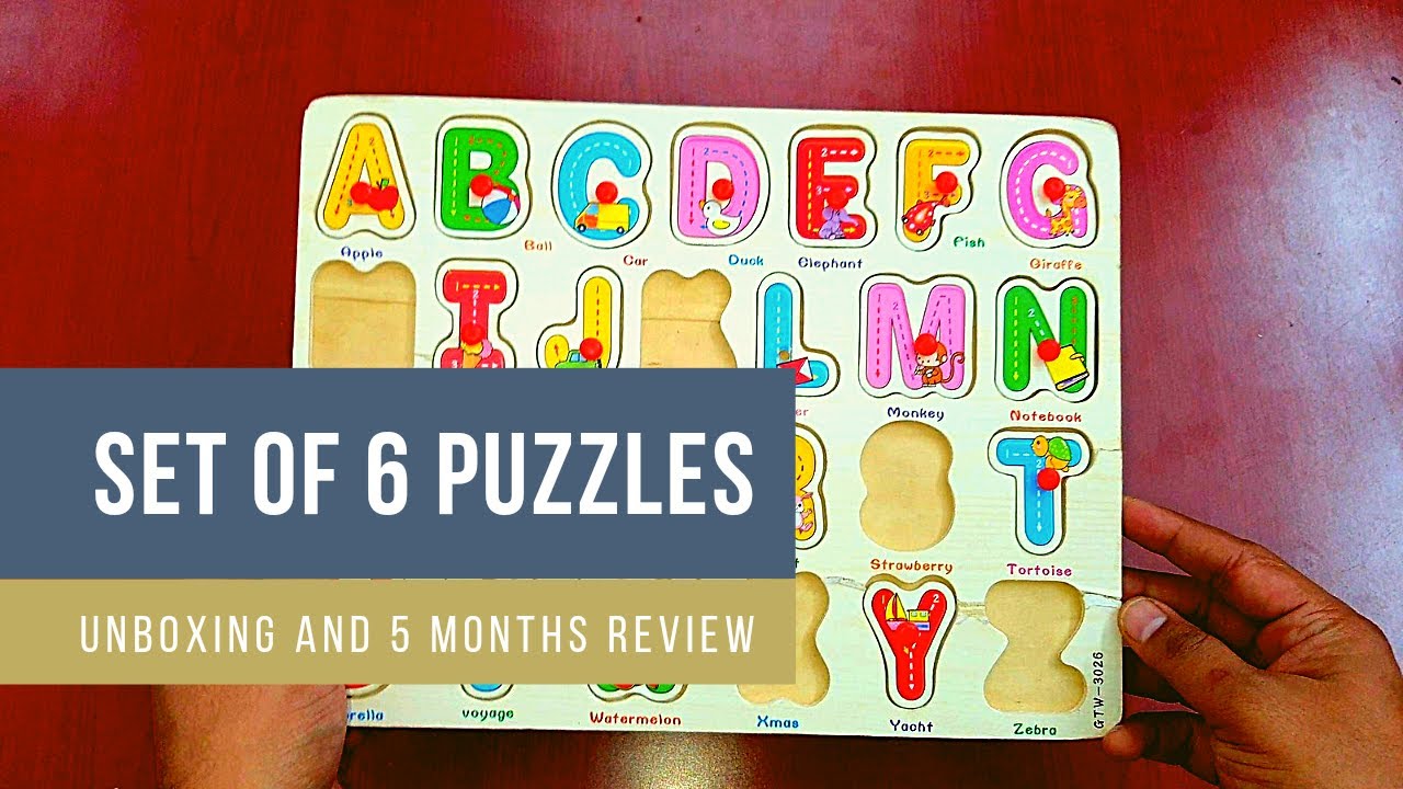 Techno Buzz Wooden Educational Set of 6 Puzzle Board Unboxing and Long Term (5 Months) Review
