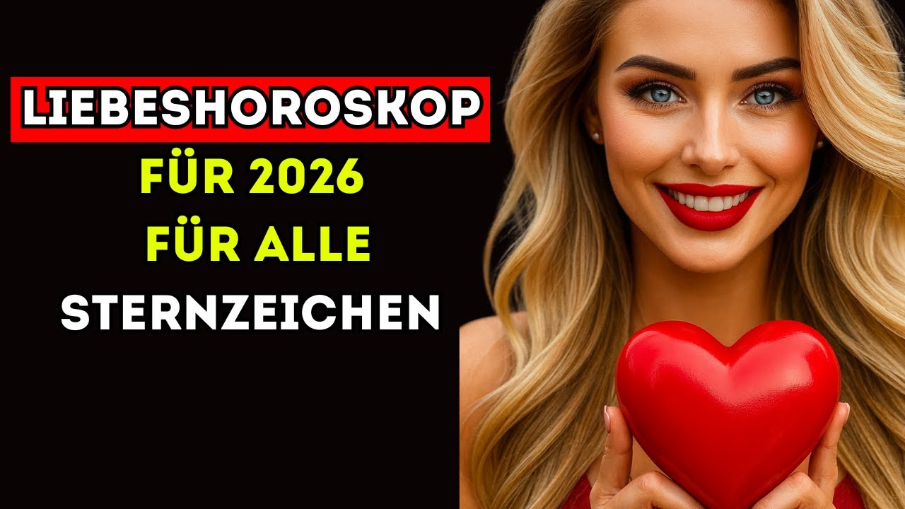 Liebeshoroskop für 2026 für alle Sternzeichen