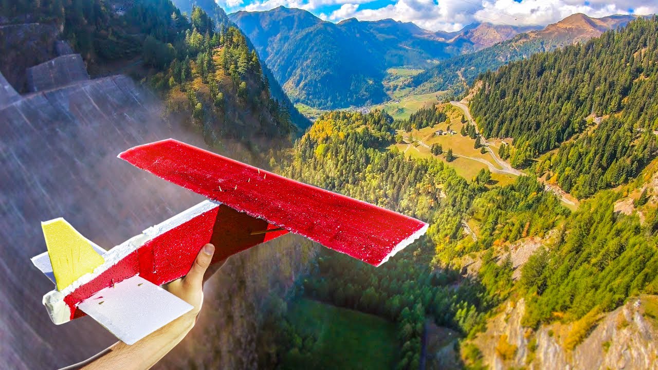AVIÃO de ISOPOR PLANADOR vs PENHASCO