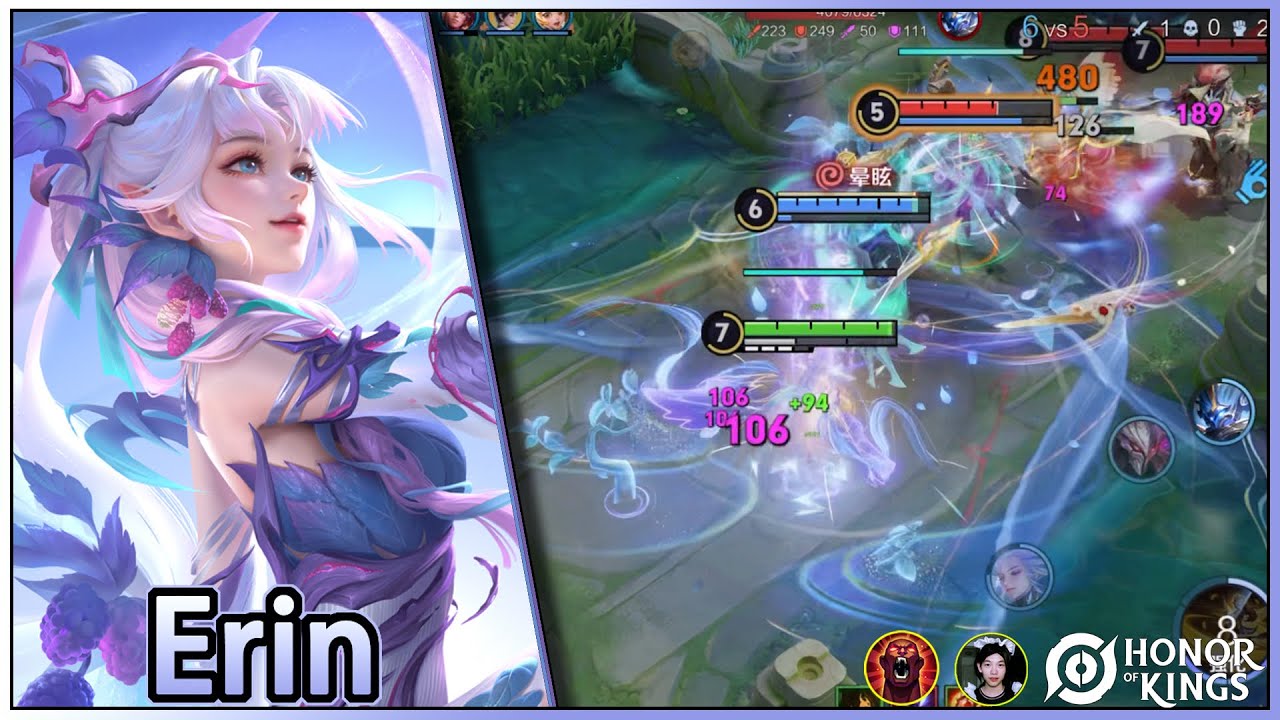 Erin｜A skin well worth buying，Very beautiful skin｜Uma skin muito bonita｜Honor of Kings