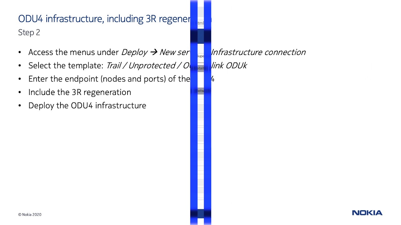 Nokia NFM-T Regenerated service provisioning