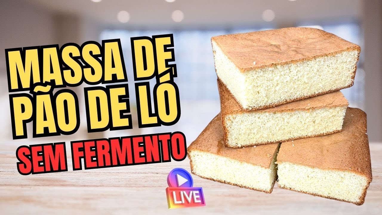 🔴Massa pão de ló sem fermento para bolo de 4 kg (li e)