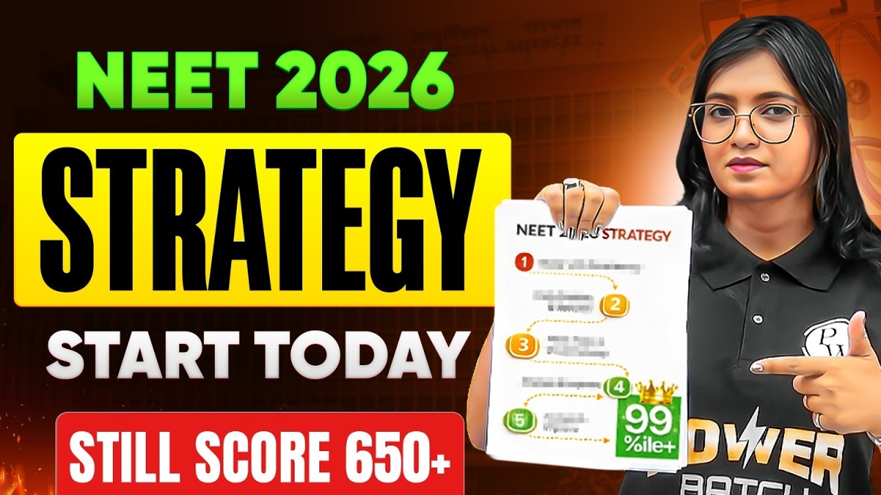 NEET 2026 Strategy 🚀 | 30 Days Plan to Score 650+ | Start Today | PW NEET