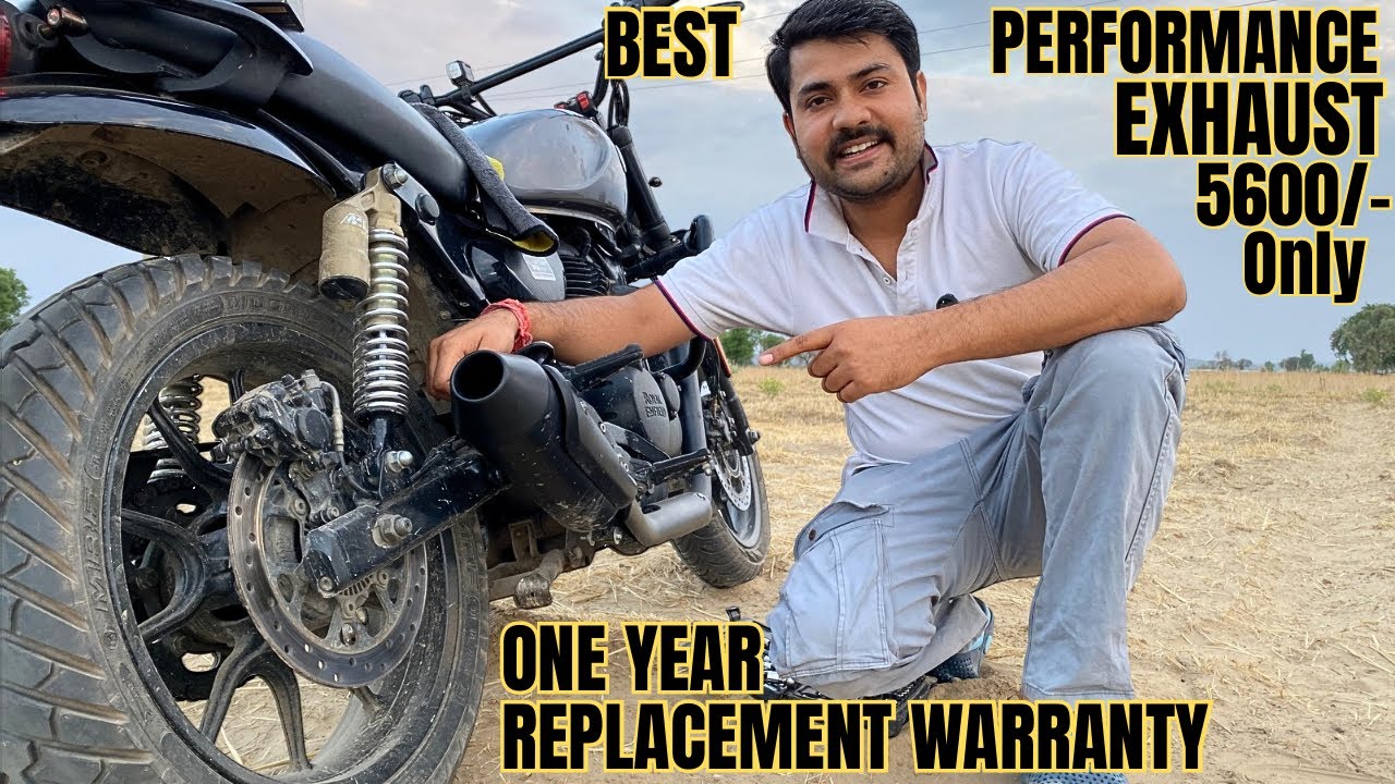 BEST PERFORMANCE EXHAUST for RE HUNTER 350 INSTALLED | 5% GAIN | 116/365 ​⁠@BikeBone21