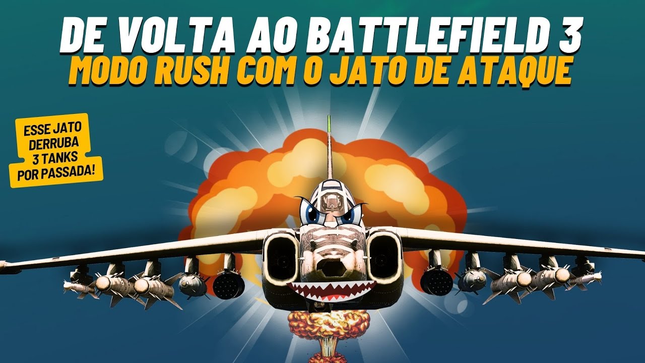 De Volta ao BATTLEFIELD 3 Modo Rush com o Jato de Ataque (o verdadeiro BRRRRRRRRTTTTTTTTT)