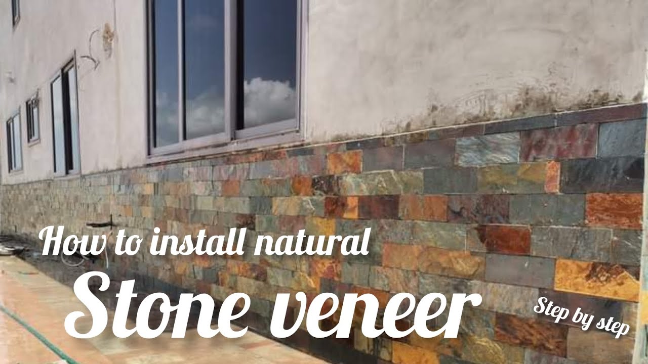 How to install natural stone veneer - step by step