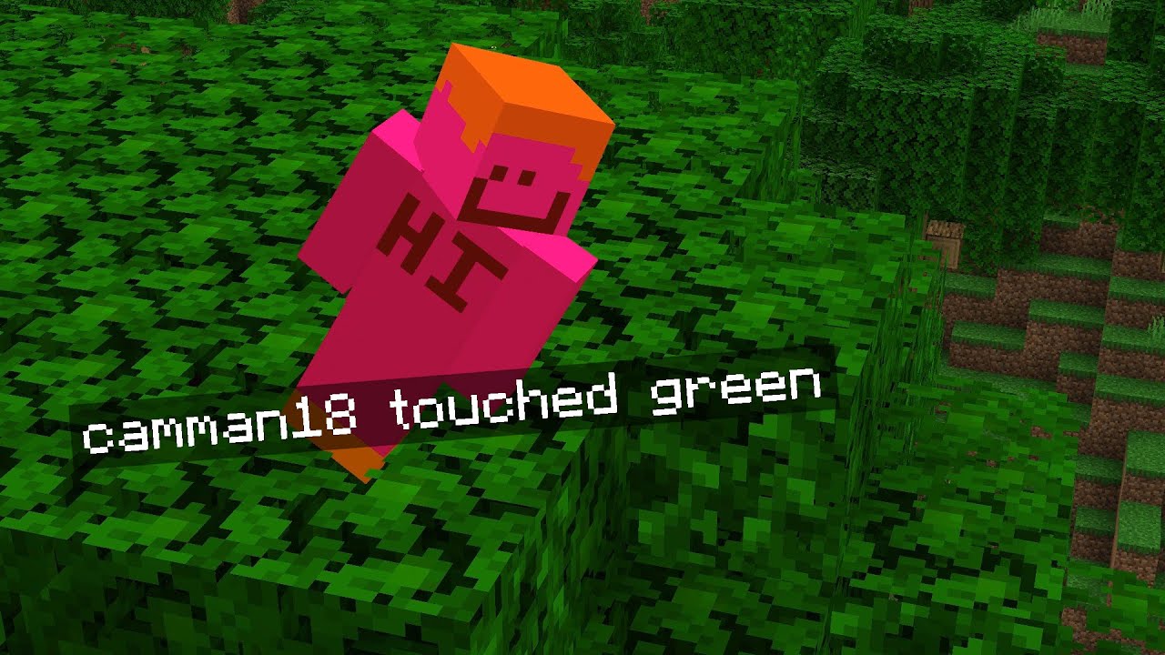 Minecraft, But You Can't Touch The Color Green...