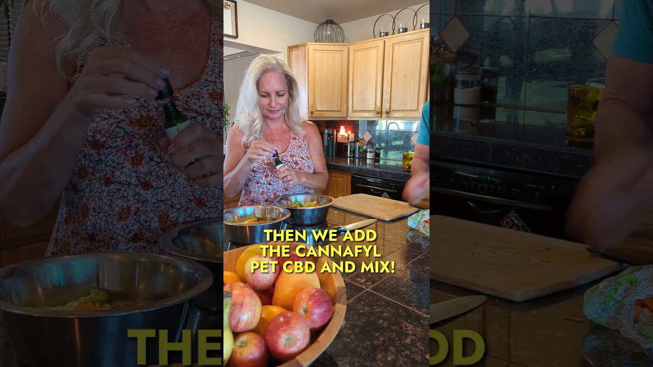 Here is our nightly routine for feeding our dogs CBD V1 #goldenretriever  #cbdrelief