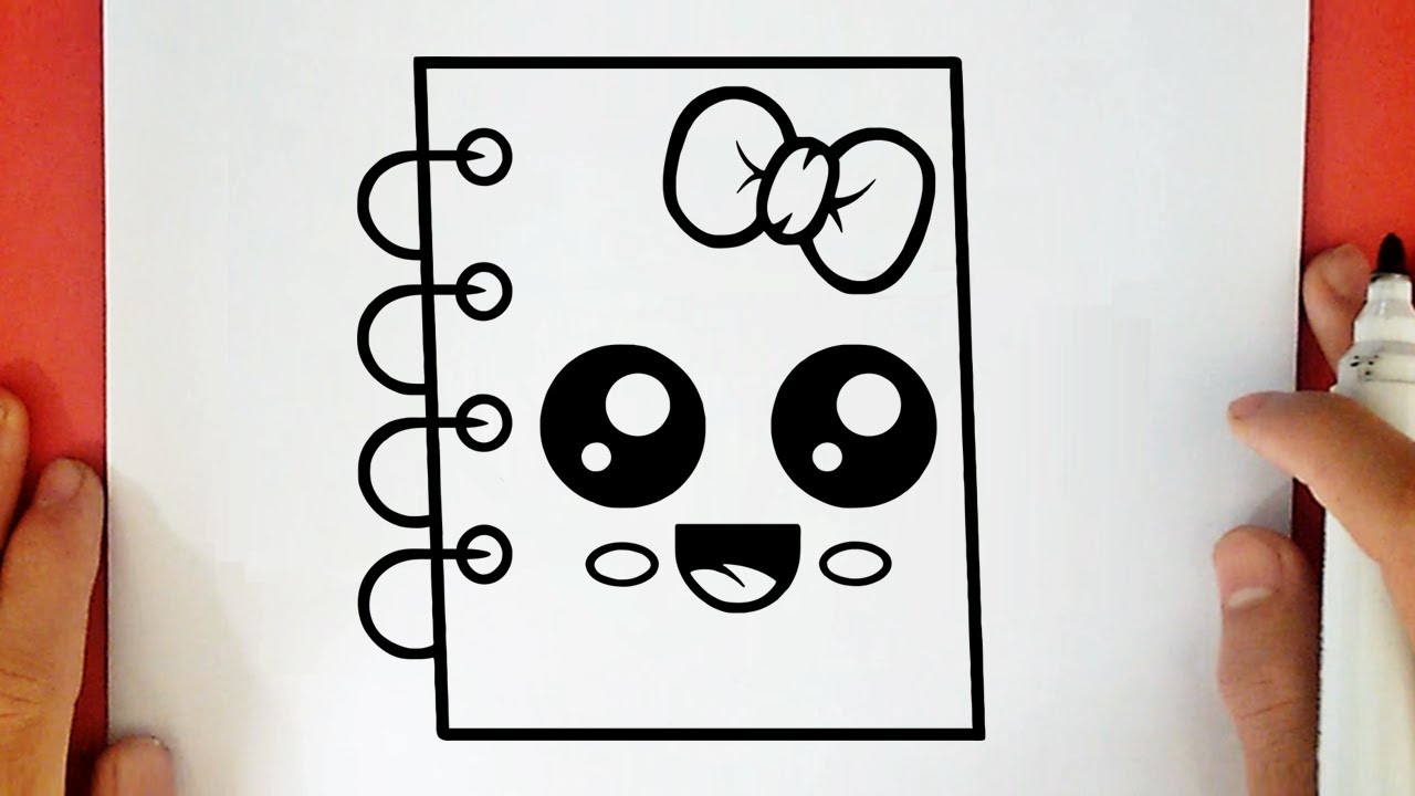 COMMENT DESSINER UN CAHIER KAWAII