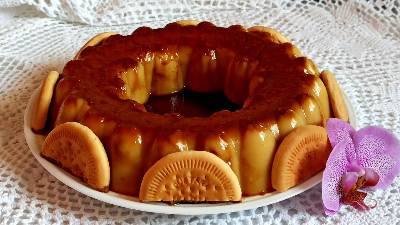 🍮🍪SOLO NECESITAS 3 INGREDIENTES PARA HACER ESTE FLAN DE GALLETAS MARIA SIN HORNO😋 | El Dulce Paladar