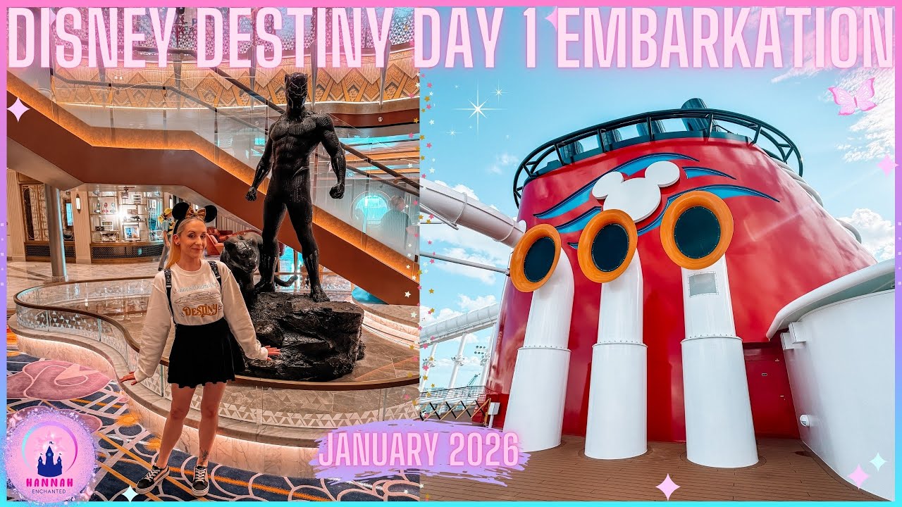 Видеоблог о круизе Disney Destiny. День 1. День посадки. Январь 2026. Форт-Лодердейл. Marvel Walt...