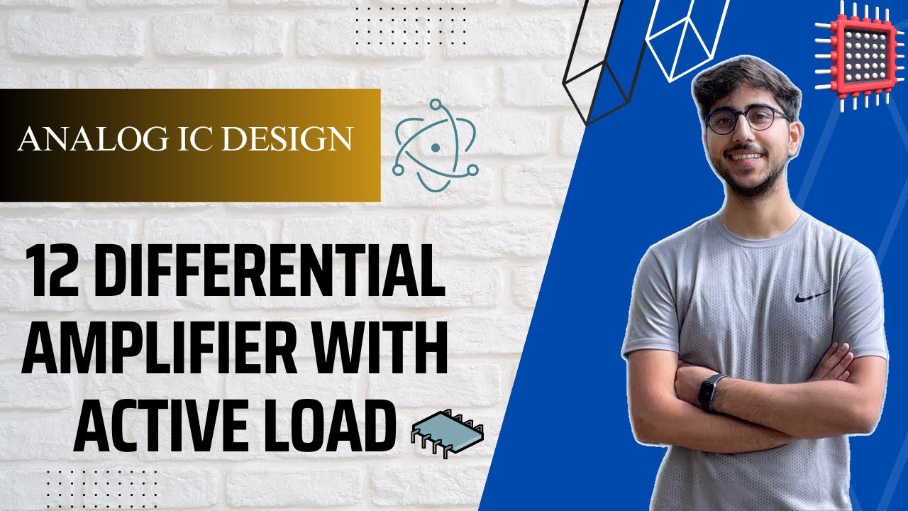 12 Differential Amplifier with active load using PDM | Cadence | gpdk180 | Simulation | Tutorial