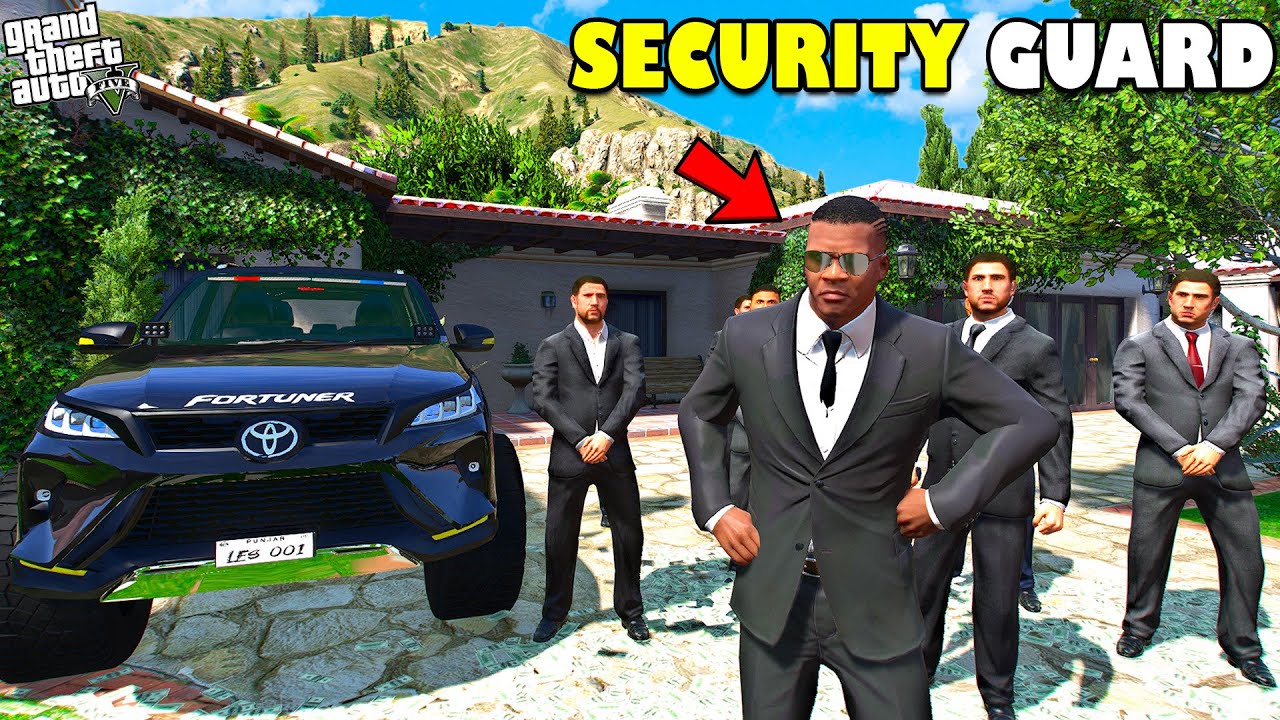 Franklin Become the Most Powerful Security Guard in GTA 5! | SHINCHAN and CHOP