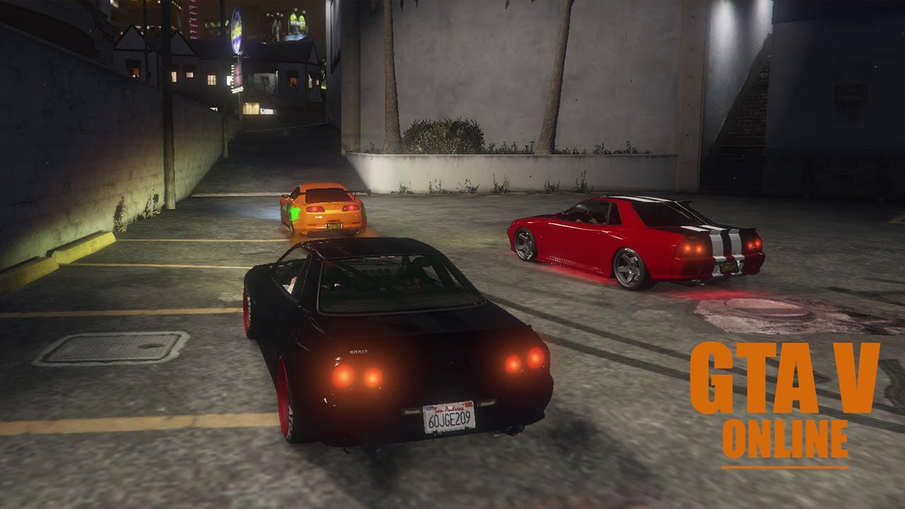 GTA V online | Nissan GTR R33 vs Toyota Supra MK4 | Drag Race & fun