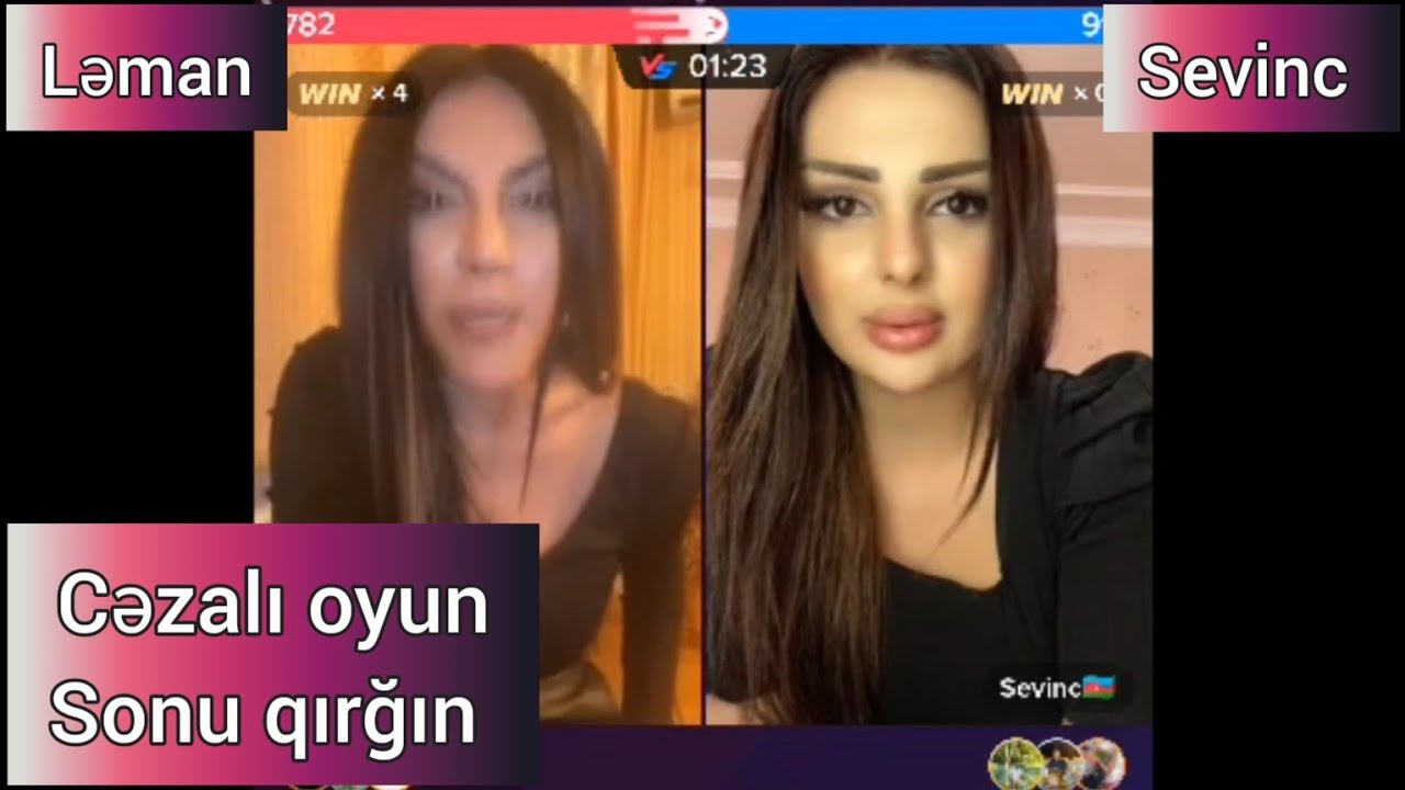 Ləman vs Sevinc / Cəzalı oyun sonu qırğın @CebiGulu 22 fevral 2023 #tiktok #yeni