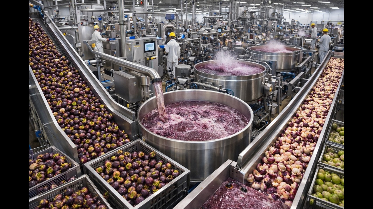 Inside a Modern Multi-Fruit Factory: Bananas, Apples, and Pears