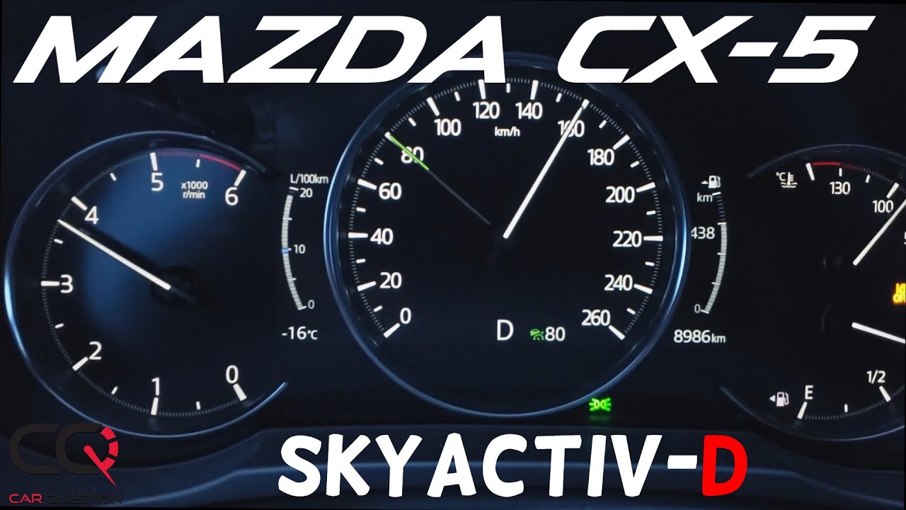 Mazda CX-5 Дизель | Тест на ускорение | 0-60 миль / ч / 0-100 км / ч с Dragy