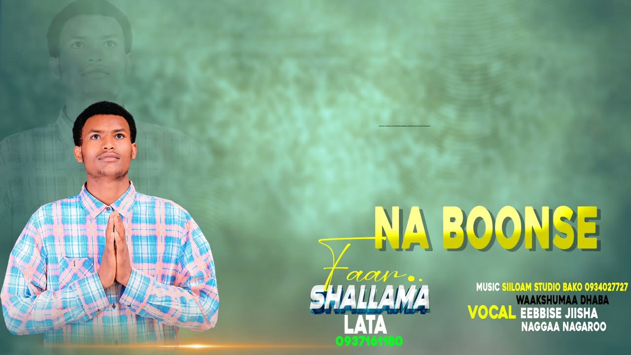 Farfanaa mataadureensa NA BOONSE jedhu kanaa keessaaf alaan Akka nama hundumaa naqaaqabuu godha 