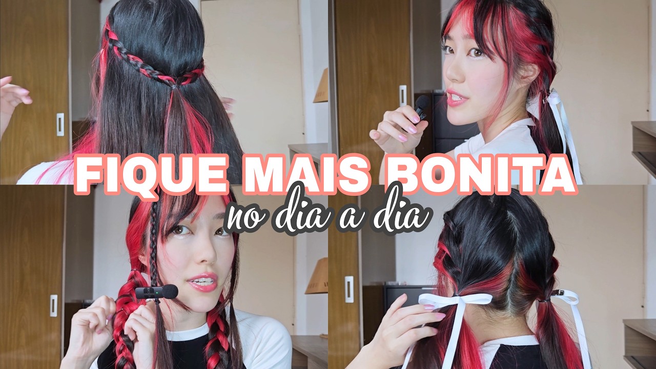NÃO SAIA MAIS DE CABELO SOLTO | 4 Penteados Fáceis Para o Dia a Dia!