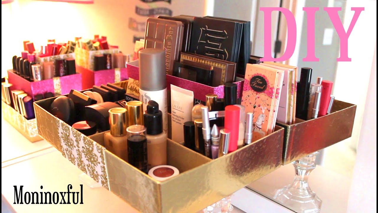 DIY Organizador sencillo para Maquillaje - Reciclaje