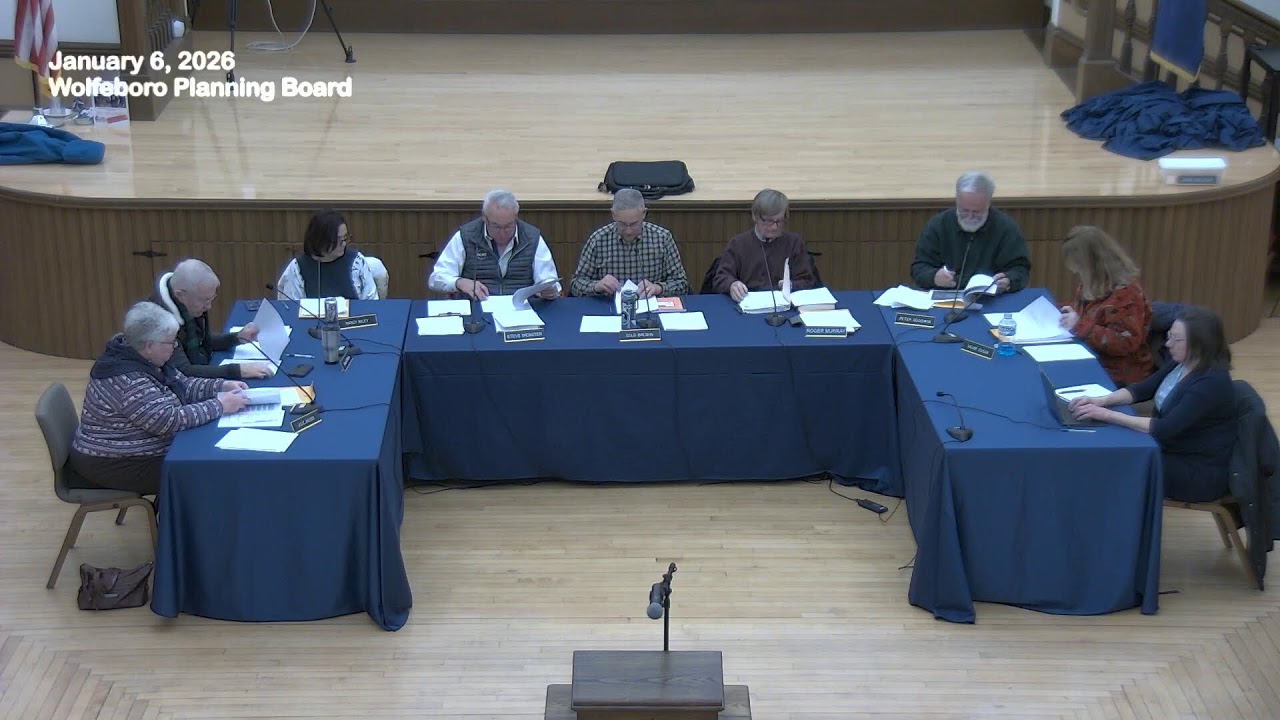 6 January 2026 Wolfeboro Planning Board Meeting
