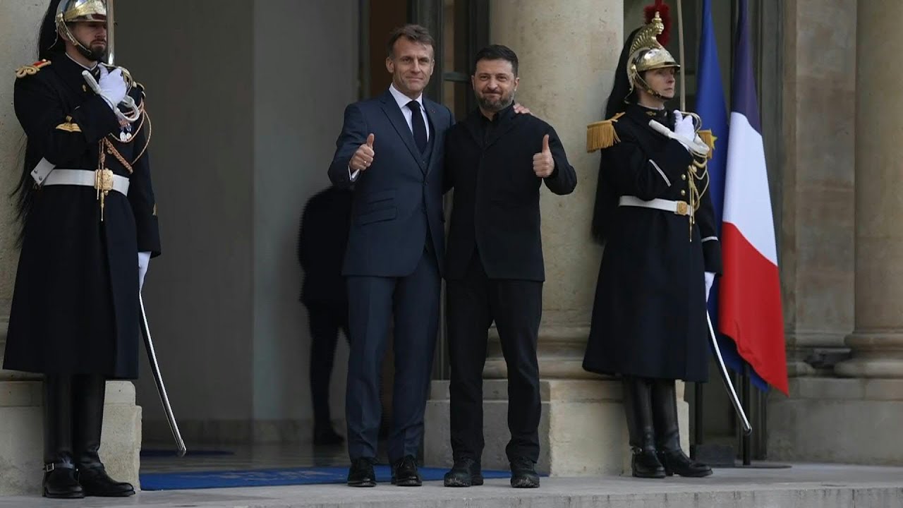 France's Macron welcomes Ukraine's Zelensky to Élysée Palace | AFP