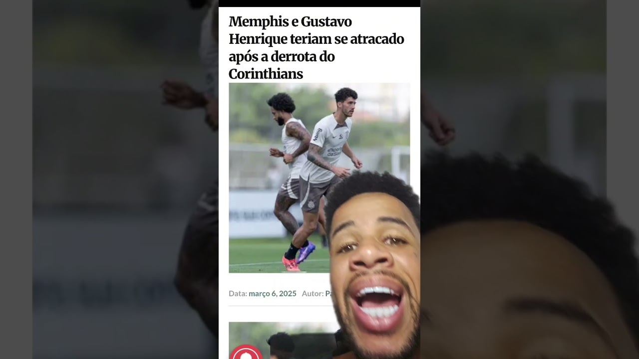 OS CARAS INVENTAM TUDO V&Eacute;I KKKKKKKK #memphis #corinthians #vergonha #shorts