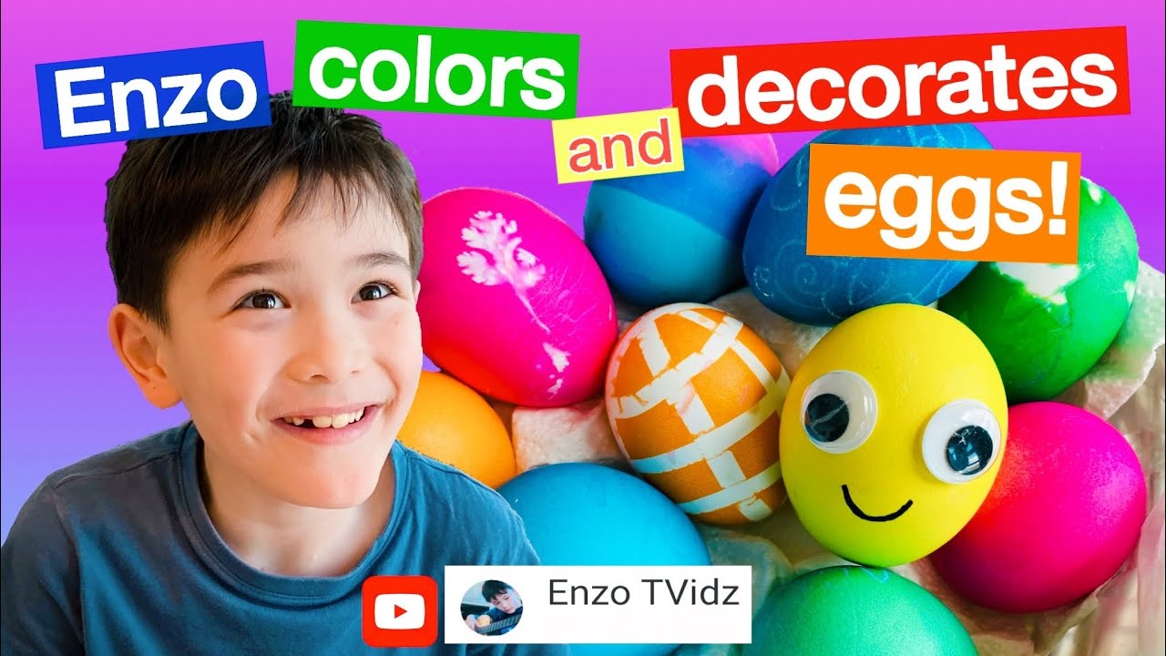 How to Color Easter Eggs | Decorating Ideas | Enzo TVidz