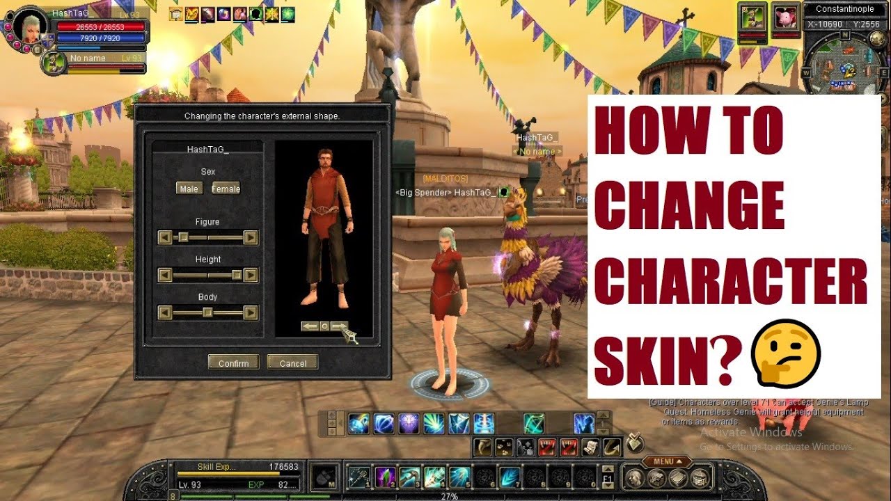Silkroad Online 2022 - Change of Characters Gender