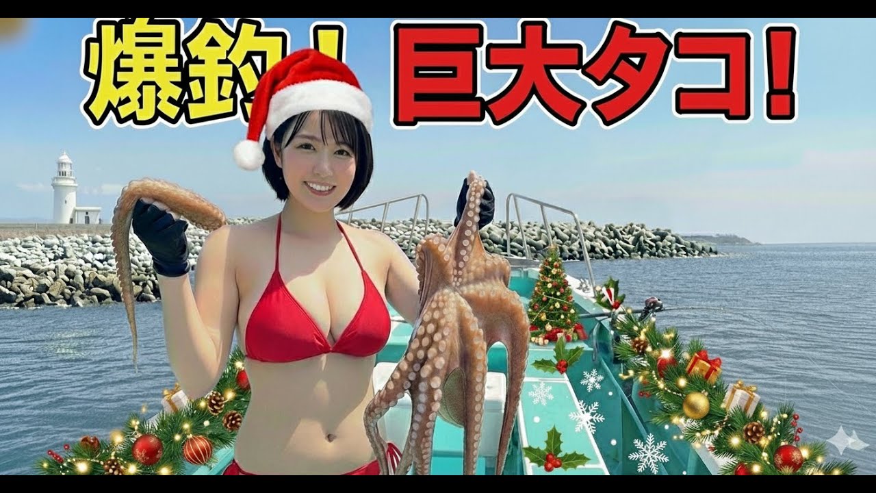 『タコ釣り』クリスマスプレゼントは「デカタコ」じゃああああああああああああああ！！！！！