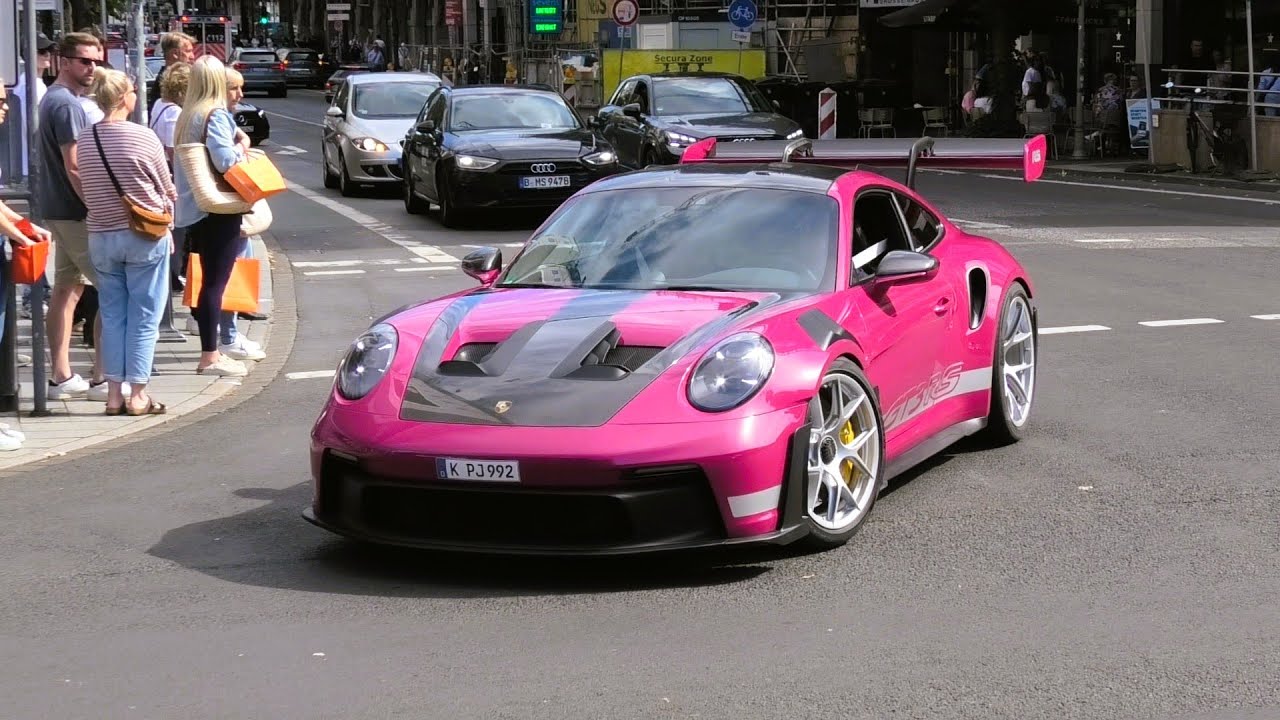 Carspotting in Düsseldorf! 2025 Part 4 - Great Lambo's and Porsches
