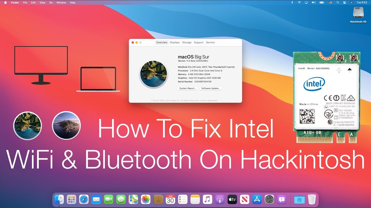 Как исправить проблемы с Intel WiFi и Bluetooth в macOS Big Sur | Hackintosh