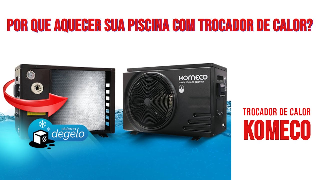 Aquecimento de Piscina Trocador de Calor Komeco