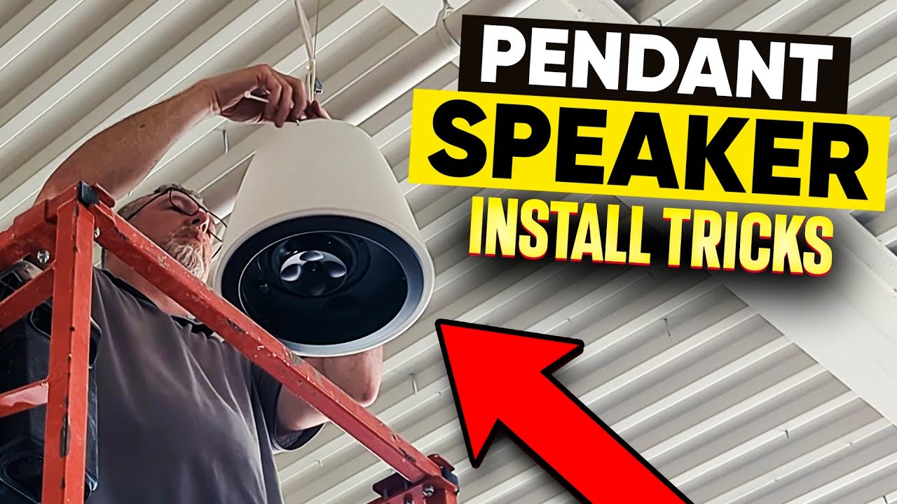 How to Suspend Speakers From Ceiling with Gripples | How to Daisy Chain and Mount Pendant Speakers