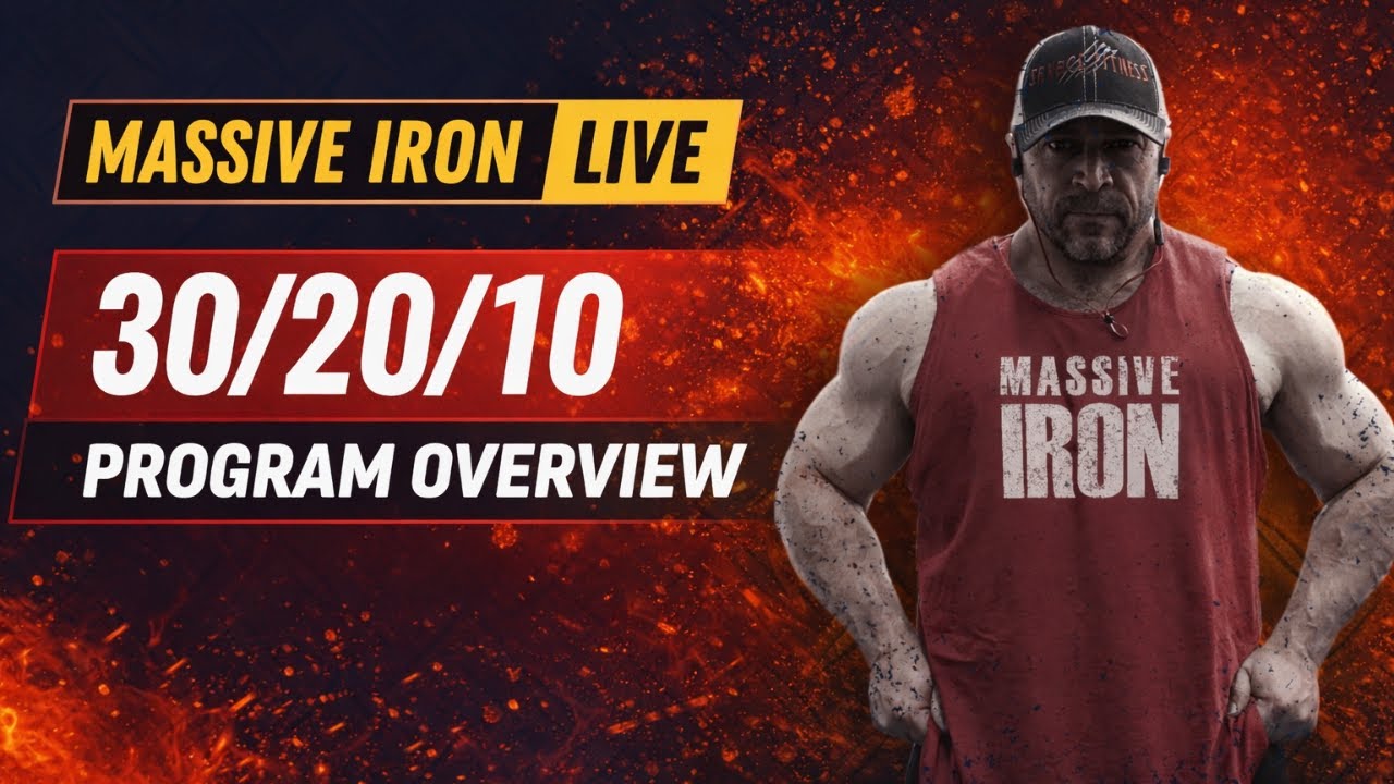 NEW 30/20/10 Program Overview & Weight Loss Challenge // Massive Iron LIVE Podcast & Q&A - 3/13/22