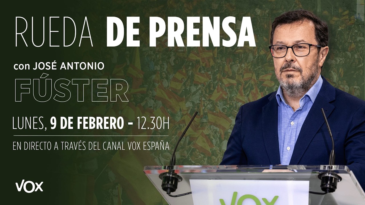 🔴 DIRECTO | Rueda de prensa de José Antonio Fúster