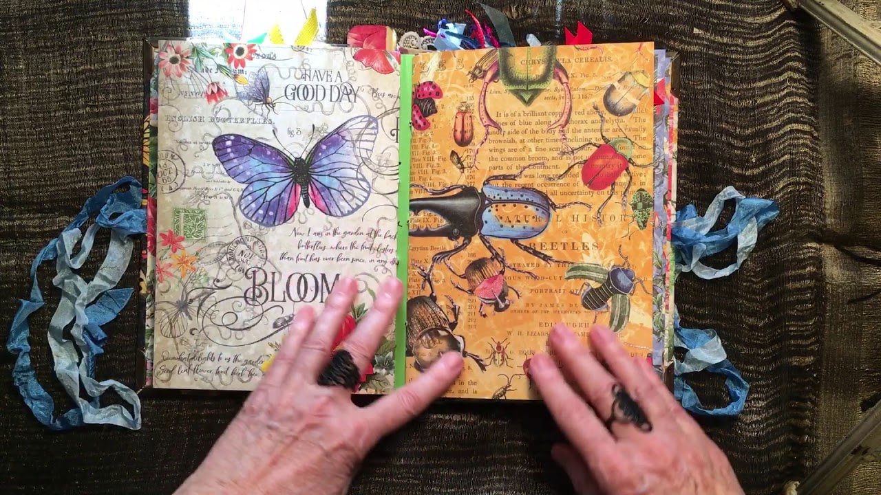 Graphic 45 stunning paper "Flutter" journal