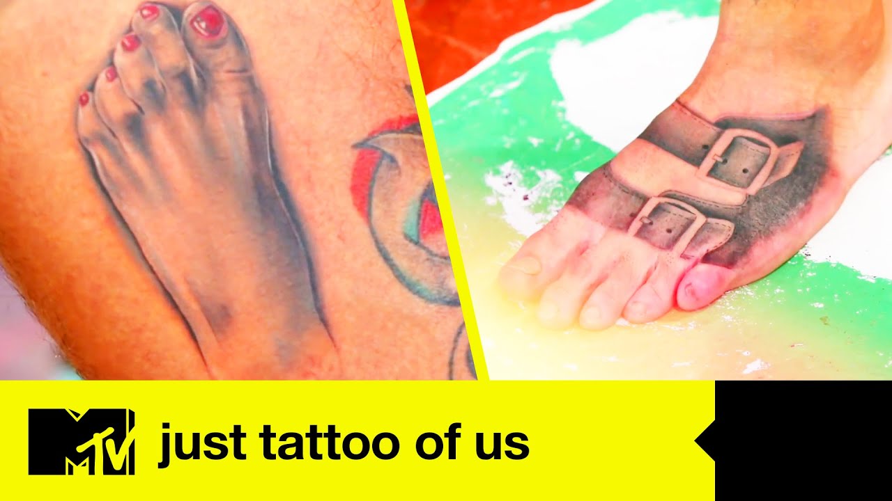 Would You Rather Have A Tattoo Of A Foot Or A Tattoo On Your Foot? | Just Tattoo Of Us