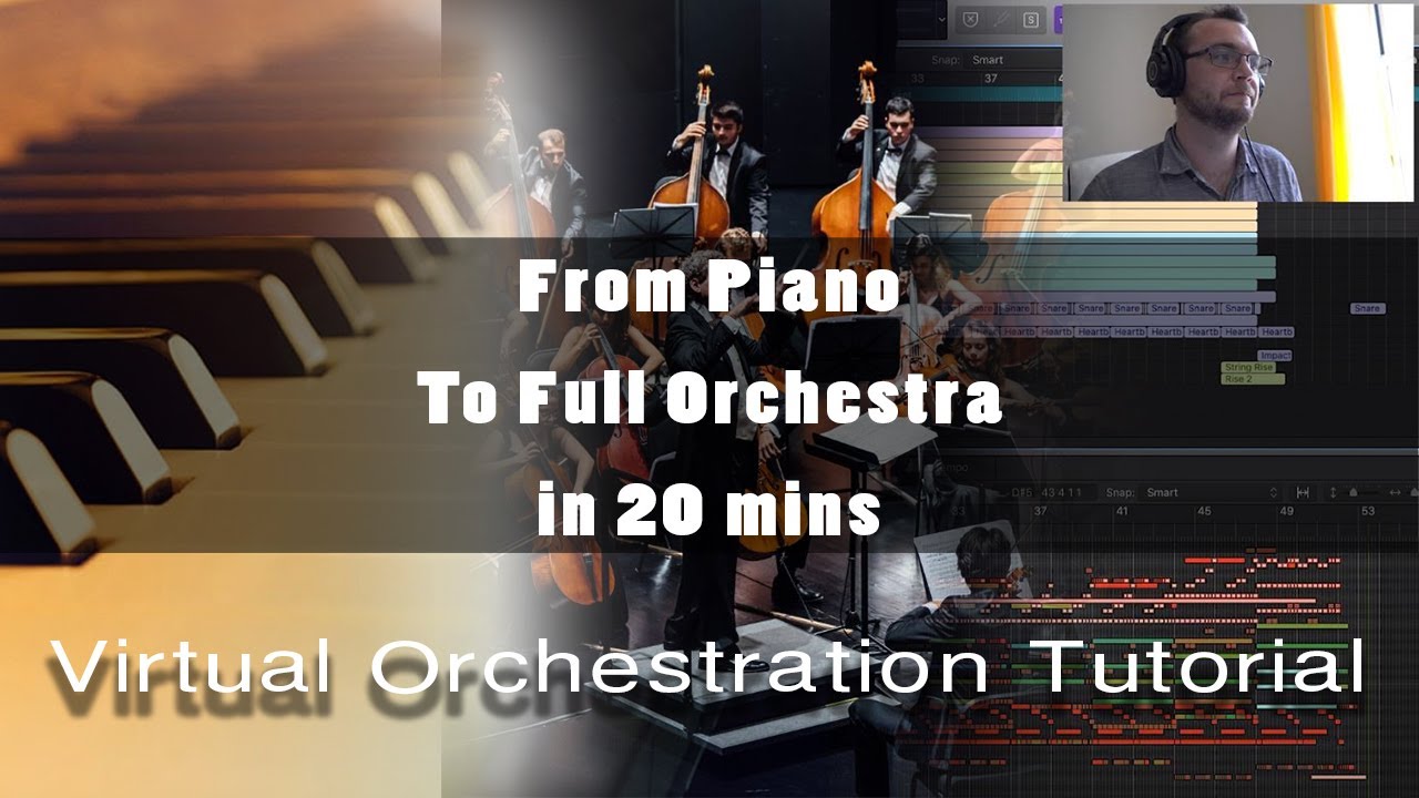 FROM PIANO TO FULL ORCHESTRA IN 20 MINS - How to orchestrate a piano chord progression