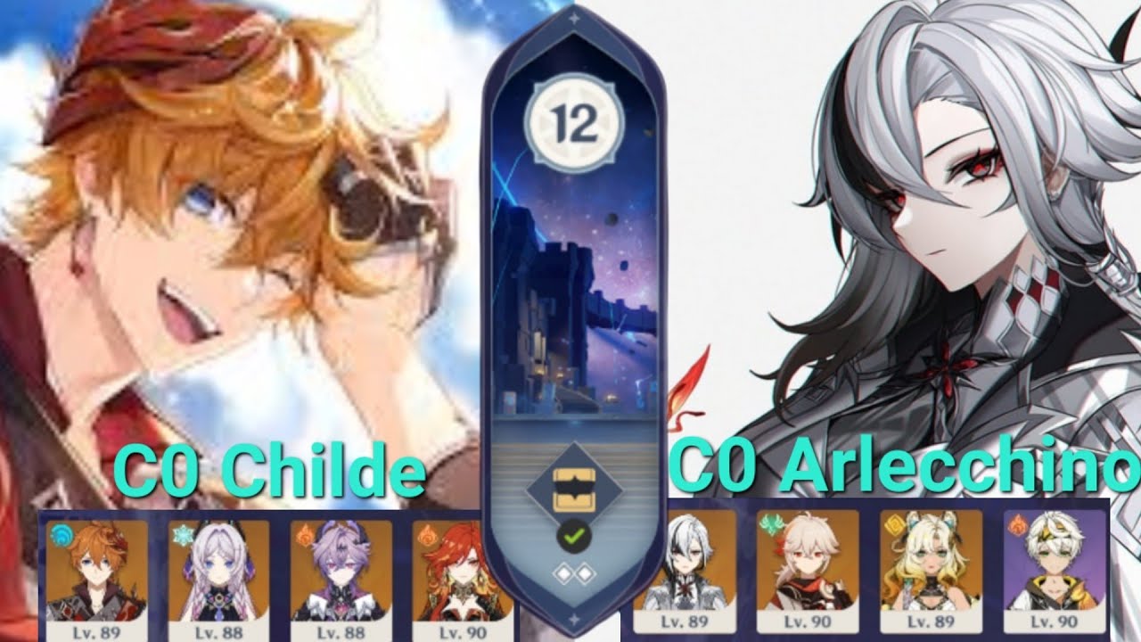 6.2 Spiral Abyss Floor 12 ft. C0 Childe & C0 Arlecchino [Genshin Impact]