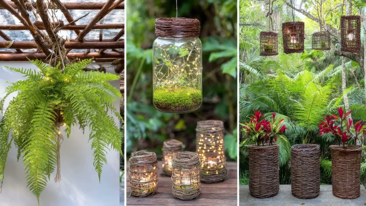DIY Rustic Garden Decor – Turn Dry Tree Branches into Stunning Farmhouse-Style Accents