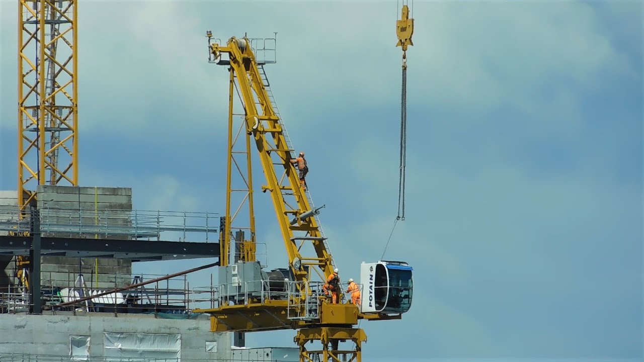 Crane removal at 103 Colmore Row, June 2020