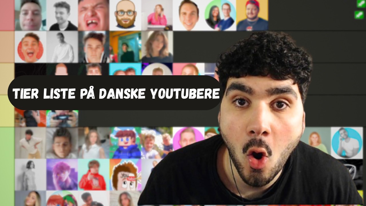 TIER LISTE PÅ DANSKE YOUTUBERE
