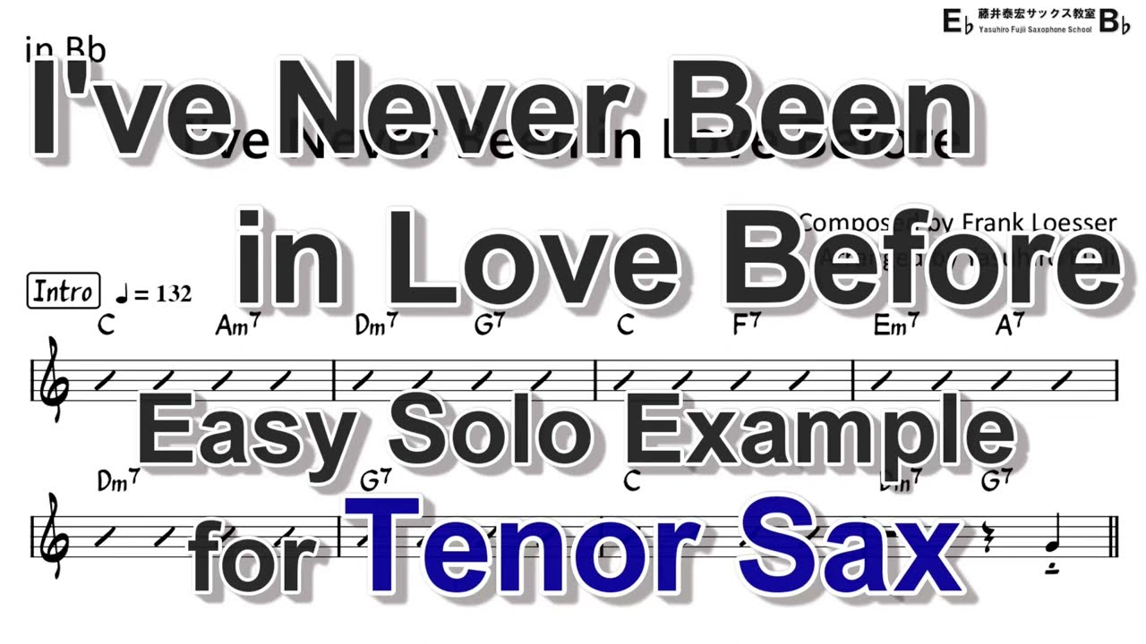 I've Never Been in Love Before - Easy Solo Example for Tenor Sax