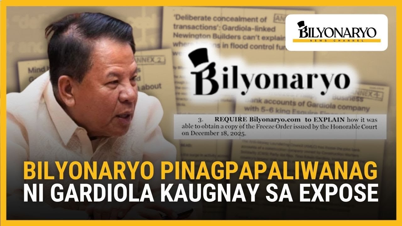 Bilyonaryo.com, pinatitigil ng kampo ni Gardiola sa pag-uulat tungkol sa frozen bank accounts