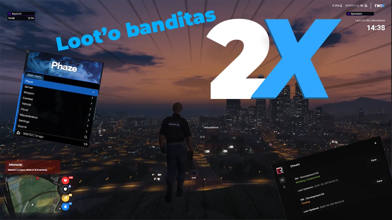 FiveM | Twox mentas ir loot'o banditas