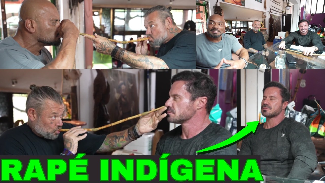 😱CARIANI EXPERIMENTOU O RAPÉ INDÍGENA PELA PRIMEIRA VEZ COM O JULIÃO E O RICHARD RASMUSSEN